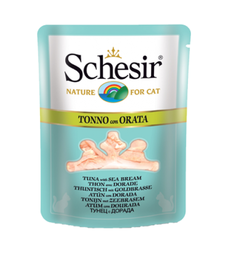 SCHESIR GATO ATUM COM DOURADA EM CALDO DE PEIXE (SAQUETA) 70GR